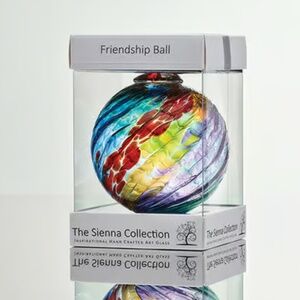 *NIB* Friendship Ball Mouth-Blown Glass Swirl